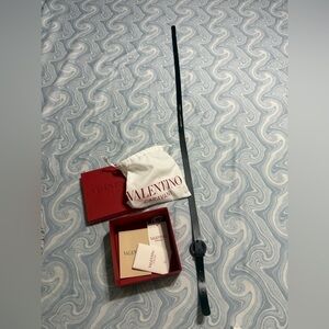 Valentino Black Leather Belt